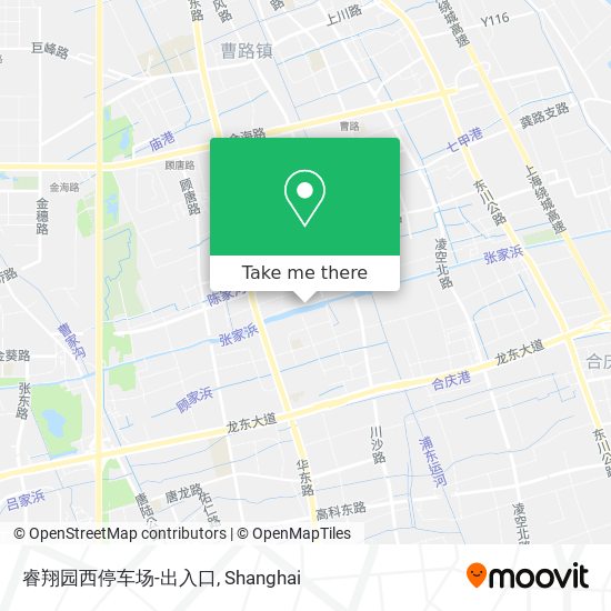 睿翔园西停车场-出入口 map