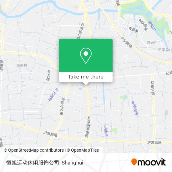 恒旭运动休闲服饰公司 map