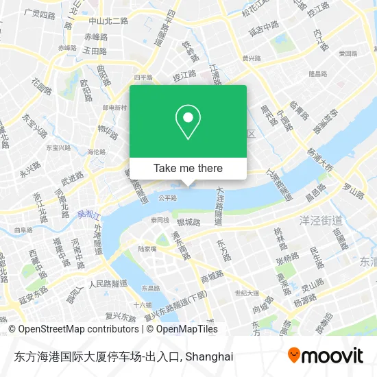 东方海港国际大厦停车场-出入口 map