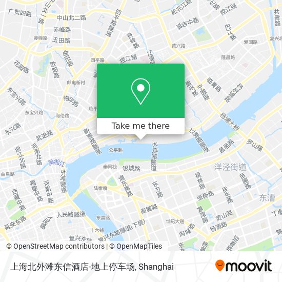 上海北外滩东信酒店-地上停车场 map