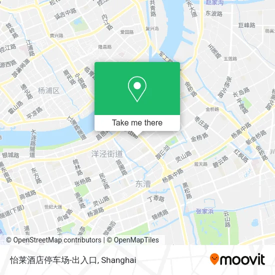 怡莱酒店停车场-出入口 map
