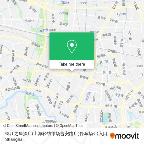 锦江之星酒店(上海轻纺市场曹安路店)停车场-出入口 map