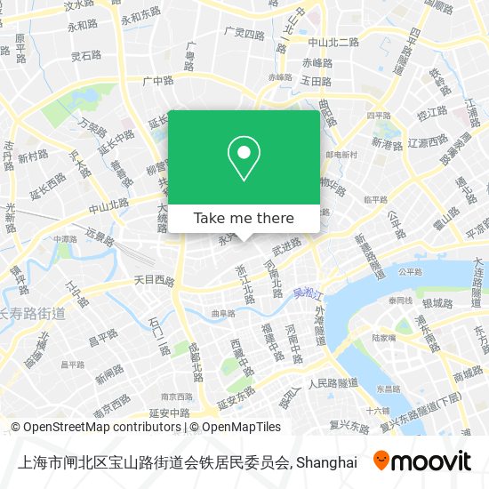 上海市闸北区宝山路街道会铁居民委员会 map