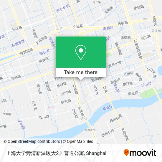 上海大学旁清新温暖大2居普通公寓 map