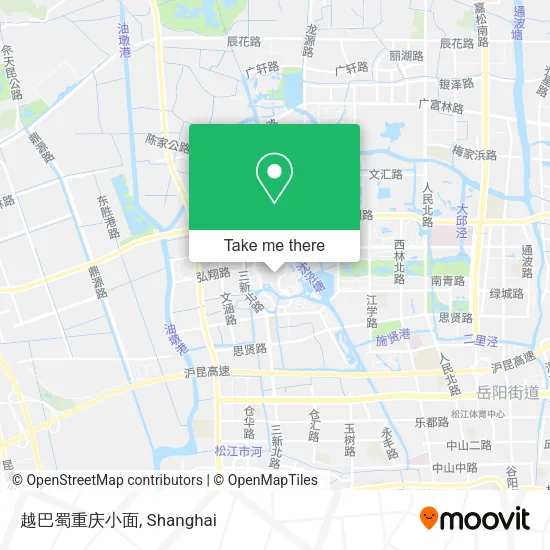 越巴蜀重庆小面 map