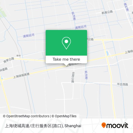 上海绕城高速/庄行服务区(路口) map