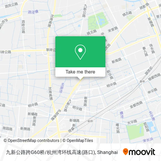 九新公路跨G60桥/杭州湾环线高速(路口) map