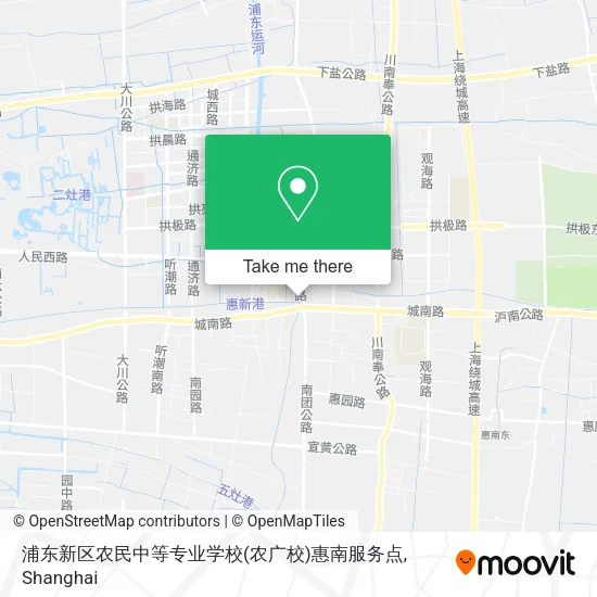 浦东新区农民中等专业学校(农广校)惠南服务点 map