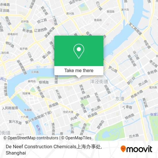 De Neef Construction Chemicals上海办事处 map
