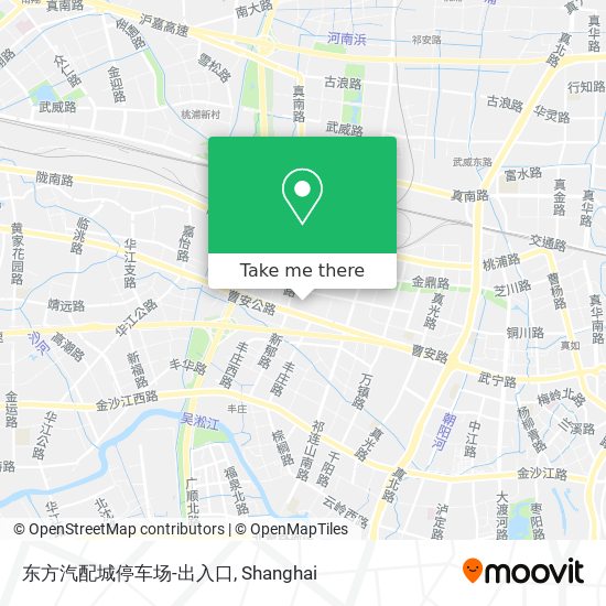 东方汽配城停车场-出入口 map