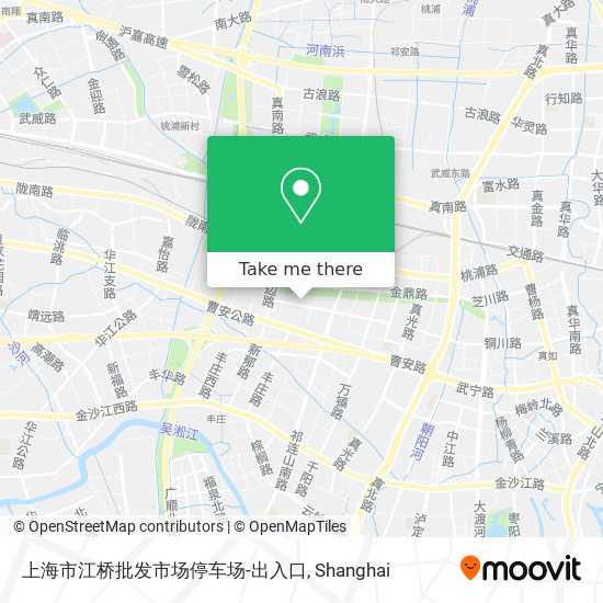 上海市江桥批发市场停车场-出入口 map