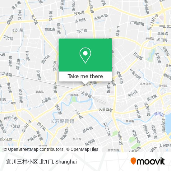 宜川三村小区-北1门 map