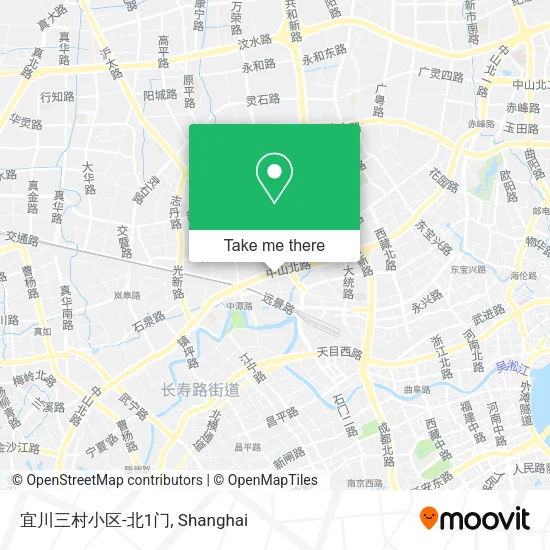 宜川三村小区-北1门 map