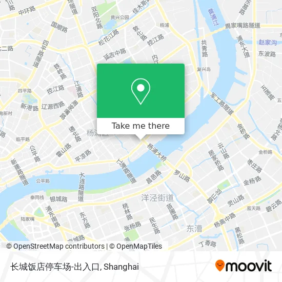长城饭店停车场-出入口 map