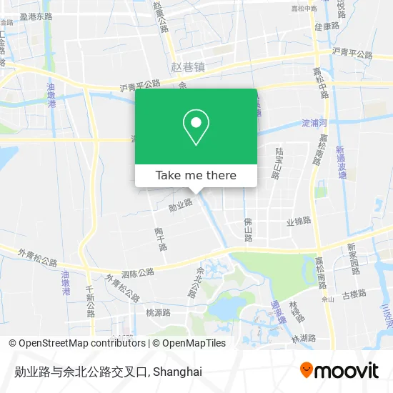 勋业路与佘北公路交叉口 map