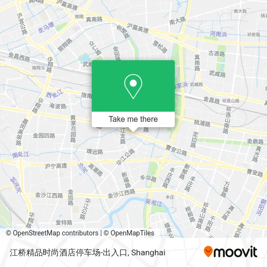 江桥精品时尚酒店停车场-出入口 map