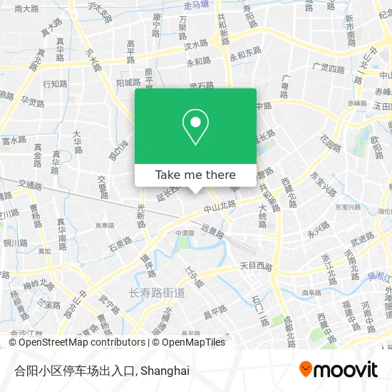 合阳小区停车场出入口 map