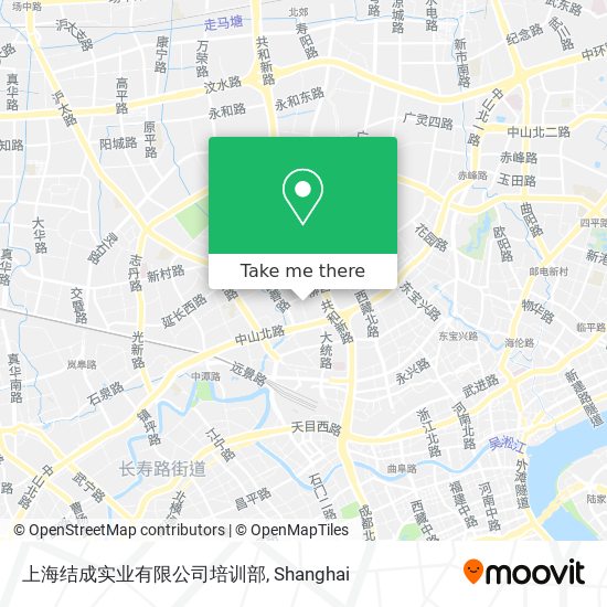 上海结成实业有限公司培训部 map