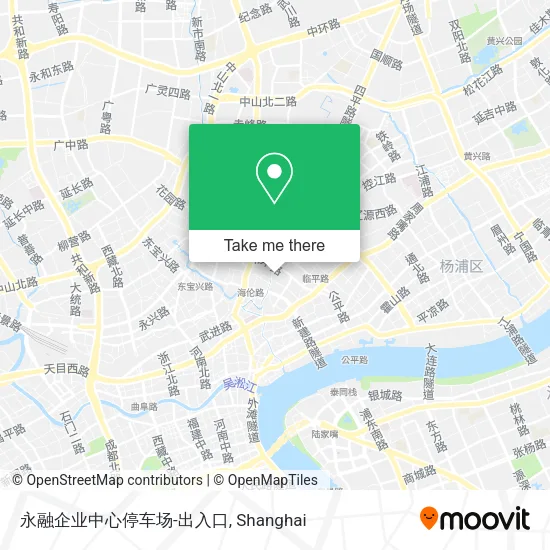 永融企业中心停车场-出入口 map