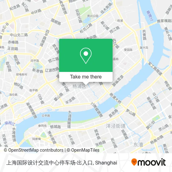 上海国际设计交流中心停车场-出入口 map