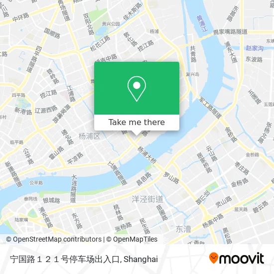 宁国路１２１号停车场出入口 map