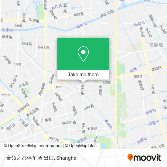 金领之都停车场-出口 map