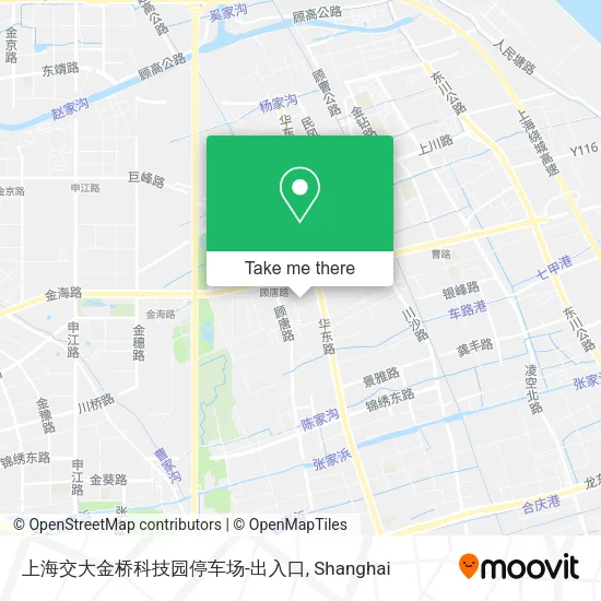 上海交大金桥科技园停车场-出入口 map