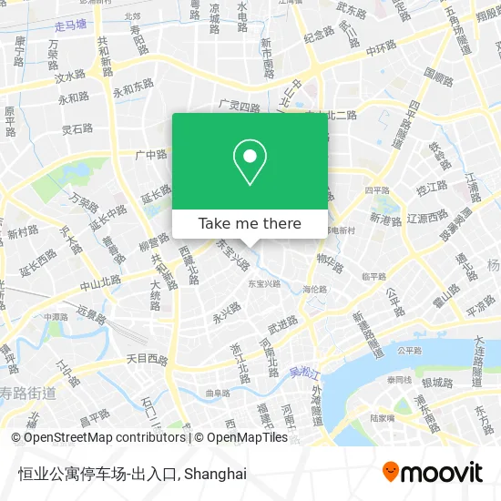 恒业公寓停车场-出入口 map