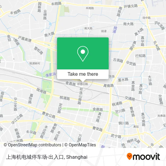 上海机电城停车场-出入口 map