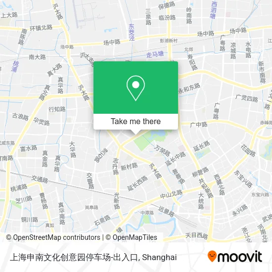 上海申南文化创意园停车场-出入口 map
