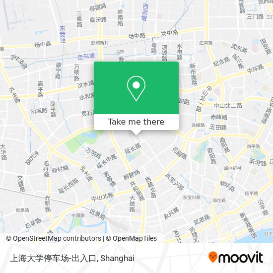 上海大学停车场-出入口 map