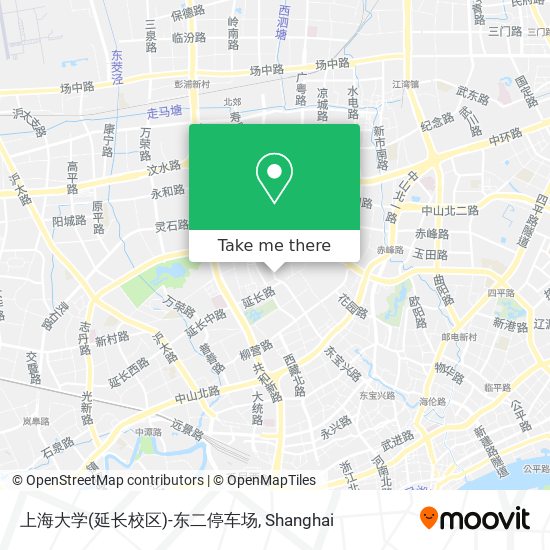 上海大学(延长校区)-东二停车场 map