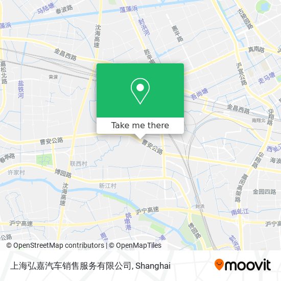 上海弘嘉汽车销售服务有限公司 map