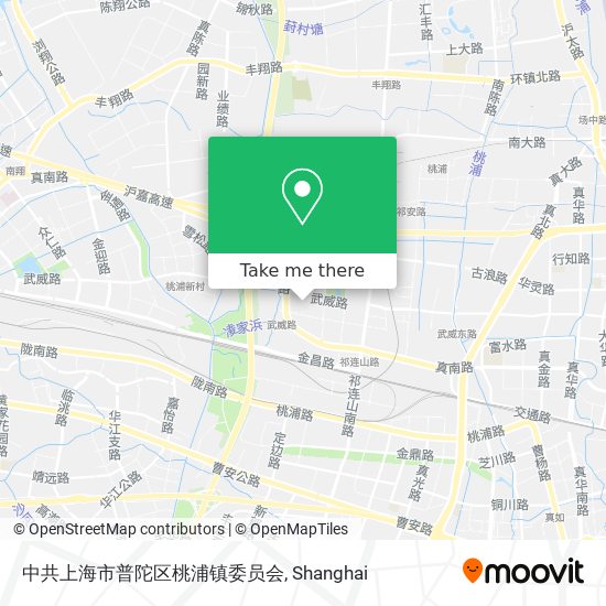 中共上海市普陀区桃浦镇委员会 map