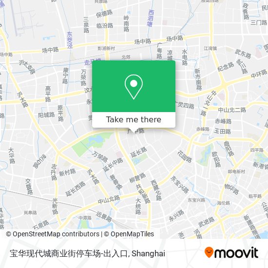 宝华现代城商业街停车场-出入口 map