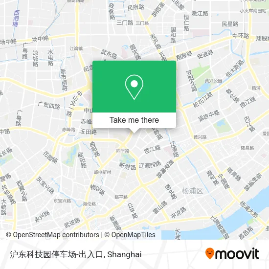 沪东科技园停车场-出入口 map