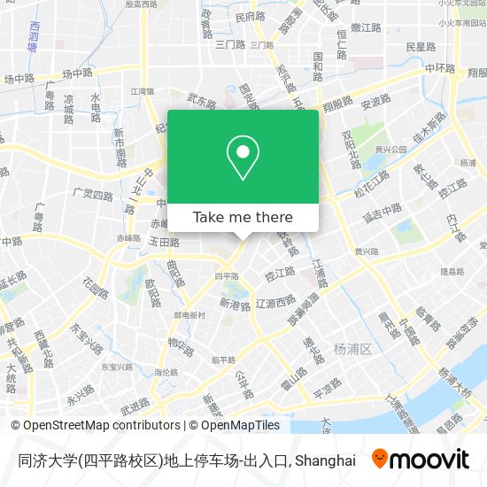 同济大学(四平路校区)地上停车场-出入口 map