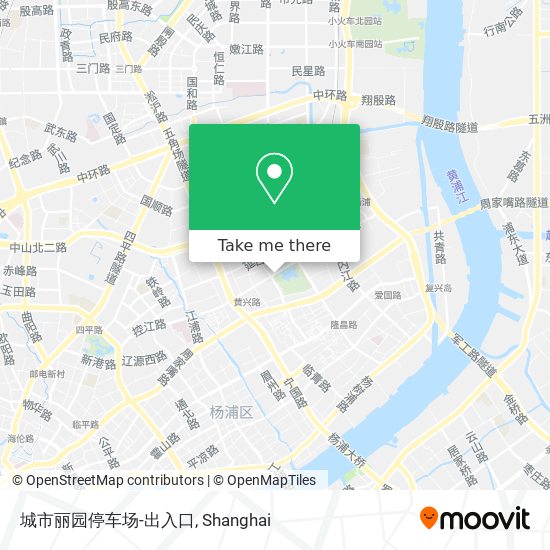 城市丽园停车场-出入口 map