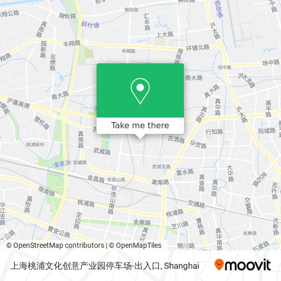 上海桃浦文化创意产业园停车场-出入口 map