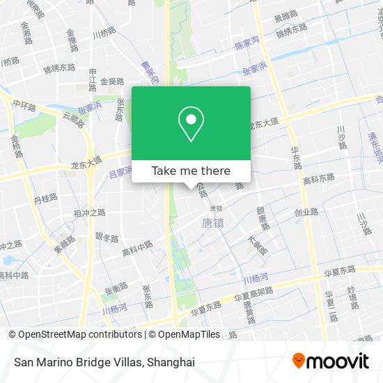 San Marino Bridge Villas map
