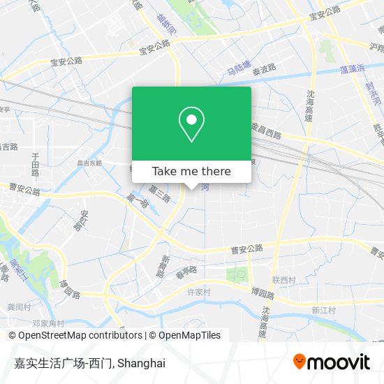 嘉实生活广场-西门 map