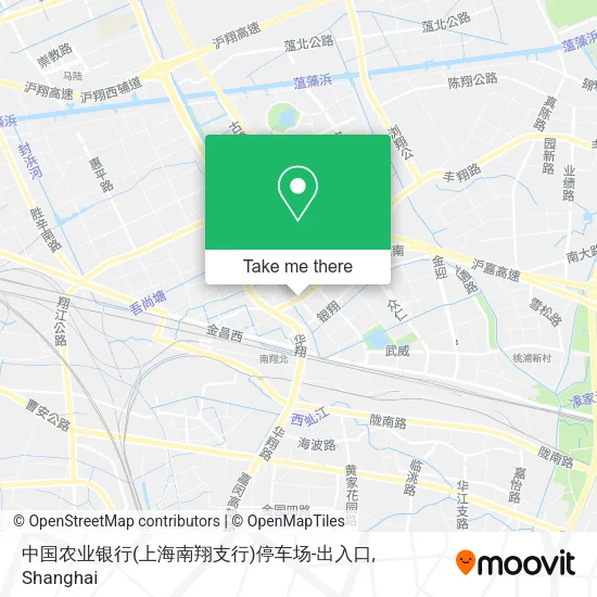 中国农业银行(上海南翔支行)停车场-出入口 map