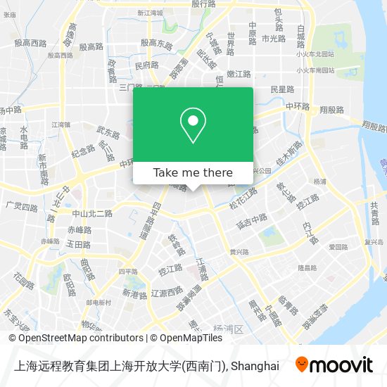 上海远程教育集团上海开放大学(西南门) map