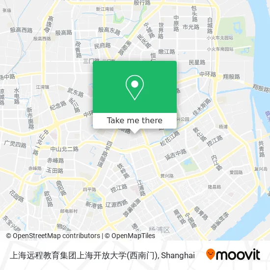 上海远程教育集团上海开放大学(西南门) map