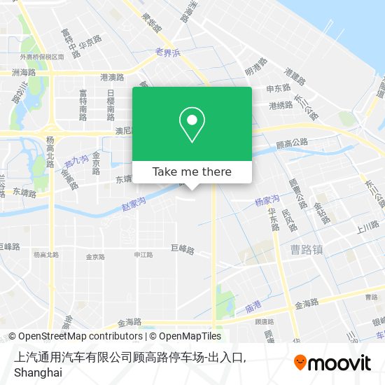 上汽通用汽车有限公司顾高路停车场-出入口 map