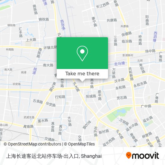 上海长途客运北站停车场-出入口 map