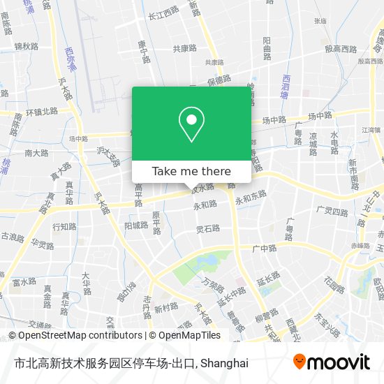 市北高新技术服务园区停车场-出口 map