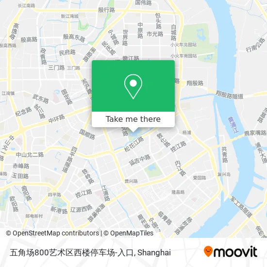 五角场800艺术区西楼停车场-入口 map