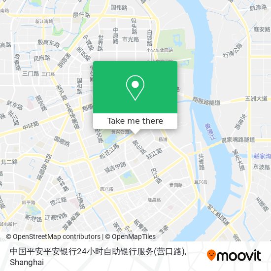 中国平安平安银行24小时自助银行服务(营口路) map