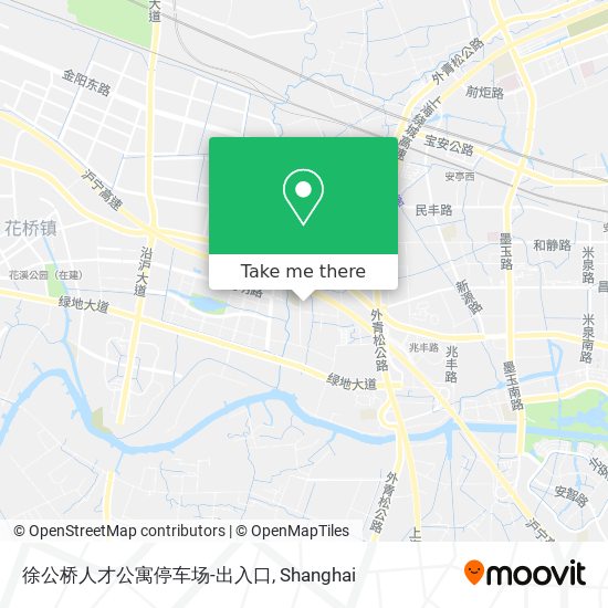 徐公桥人才公寓停车场-出入口 map